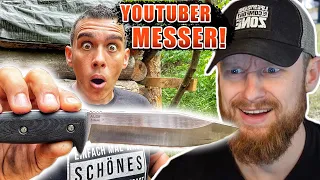 Wie gut ist ein YouTuber MESSER? - Mattin testet Messer von Survival Lilly | Fritz Meinecke