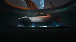 Tesla Cybertruck . Test Real Time Rendering. Unreal Engine 5 Cinematic.