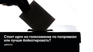 ДЕБАТЫ: стоит идти на голосование по поправкам или лучше бойкотировать?