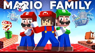 Joining SUPER MARIO Family In Minecraft!