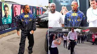 Lewis Hamilton arrives in Mercedes Van with his bodyguard | F1 drivers arriving at #ItalianGP