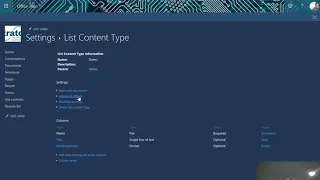 Demo: SharePoint Content Type and Document Templates