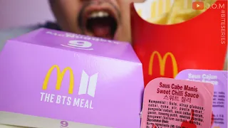ASMR THE BTS MEAL FROM McD INDONESIA REAL MUKBANG 먹방 | Just One More #BITESERIES