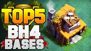 TOP 5 BEST Builder Hall 4 Base w/ PROOF! +2500 CUPS! | CoC BH4 Builder Base Designs | Clash of Clans