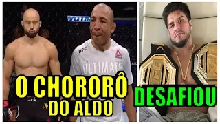 Aldo revoltado com derrota/ Marlon Moraes respondeu Aldo "fica de chororô" / Cejudo desafia Aldo