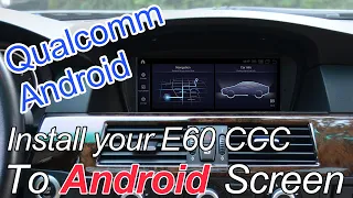 Install BMW E60 CCC Android screen then use your Apple CarPlay