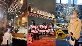 Vlog | 參加Melbourne Firelight festival!!超多精彩表演!!和朋友去看侏羅紀公園展覽?! 在澳洲咖啡街渡過休閒時光!!澳洲竟然有DFO outlet!!粟米Rayna