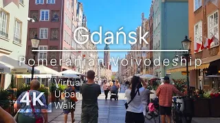 4K Virtual City Tour with Ambient Sound - Gdansk, Poland