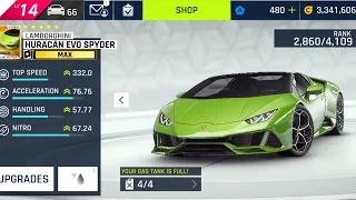 Asphalt 9 | Maxing Lamborghini Huracan Evo Spyder | Starway event #asphalt9 #asphalt9legends