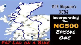 Episode 1 of 9 North Coast 500 Anti-clockwise NC767 incorporating NC500 from MCN  Fat Lad on a  Bike