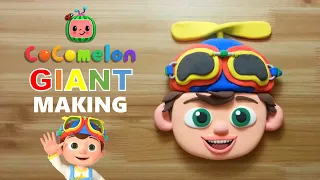 cocomelon GIANT TOMTOM clay cracking making 코코멜론 거대 톰톰 클레이로 만들기