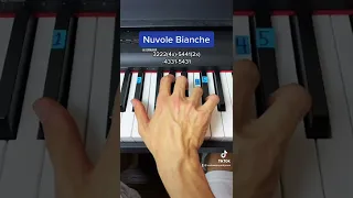 Nuvole Bianche easy piano tutorial!