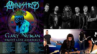 MINISTRY announce 2024 North American tour w/ Gary Numan and FRONT LINE ASSEMBLY