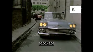 1960s Chevrolet Driving Paris Streets, 35mm