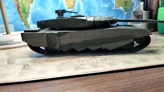 Танк Т90 М из пластилина.