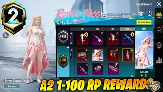 OMG 😳 | A2 Royal Pass 1 to 100 RP Rewards Pubg mobile | New A2 Royal Pass Leaks | 1 to 100 RP Reward