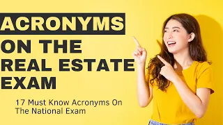 Cracking the Code: Essential Real Estate Exam Acronyms You Must Know!