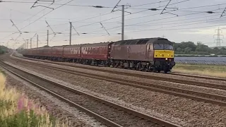 The White Rose Return Journey York-London King's Cross With Class 47 ‘47802’ On ECML 15th July 2023