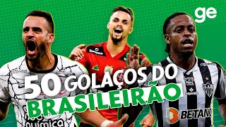 SÓ OS BRABOS! OS 50 GOLS MAIS BONITOS DO BRASILEIRÃO 2021 | Listas | ge.globo