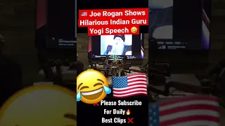 🇺🇸 Joe Rogan Shows Hilarious Indian Guru Yogi Speech 🤣🔴 #joerogan #shorts #funny #osho #podcast