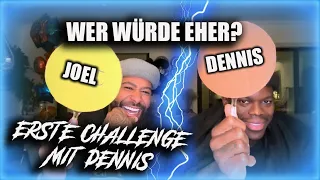 Erste Challenge mit Dennis! Wer würde eher ?👀😂