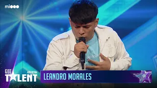 Leandro Morales de 16 años - Cantante | Audiciones | Got Talent Argentina 2023