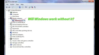 Windows 7 with no graphic drivers, will it work?