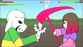 Frisk vs Betty with healthbars