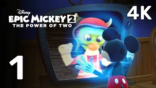 Part 1 | Epic Mickey 2: The Power of Two | 4K Walkthrough and Cutscenes | No Commentary Walkthrough