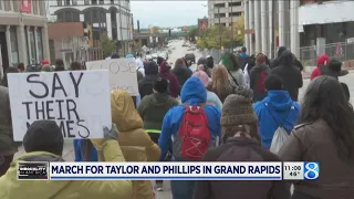 Protesters march against police brutality in Grand Rapids