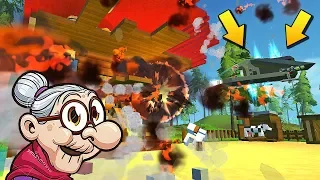 👵 БАБА ЗИНА РАЗНЕСЛА ДЕРЕВНЮ НА КОСМИЧЕСКОМ КОРАБЛЕ 💥 МУЛЬТИК в Scrap Mechanic 🔨 СКРАП МЕХАНИК 🔔