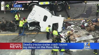 Deadly Tractor-Trailer Crash Causes Big Delays On Mass. Pike