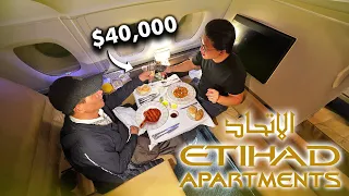 WORLD'S BEST FIRST CLASS | Etihad Apartments (Surprising My Dad)