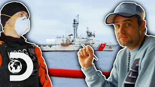 The Saga Gets Boarded By The Coastguard After They Lose A Liferaft | Deadliest Catch