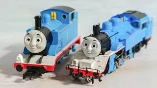 N-scale Thomas comparison video. Oigawa Railway and ordinary Thomas