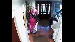 giant scary clown breaks into our house... (HELP)