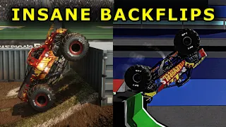 Monster Jam BEST BACKFLIPS Compilation from Games