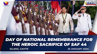 Day of National Remembrance for the Heroic Sacrifice of SAF 44 1/25/2024