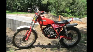 Behind the bars - 1982 Fantic 240 trials bike