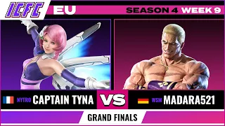 Captain Tyna (Alisa) vs. Madara521 (Geese) Grand Finals - ICFC EU Tekken 7 Season 4 Week 9