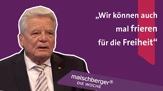Der ehemalige Bundespräsident Joachim Gauck im Gespräch | maischberger. die woche