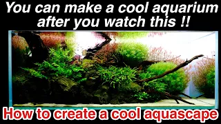 How to create a cool planted aquarium PART 1 Composition edition~ ADA Nature aquarium setup beginner