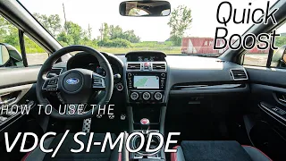 How to use the VDC/ SI-Mode