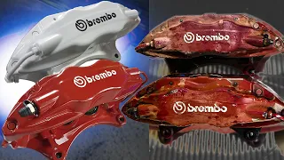 Rusty to running: 20 Year Old Brembo Brake Caliper Restoration / Rebuild time lapse