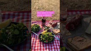 🇫🇷 Best spot for picnic in Paris 🥖🍷 #travel