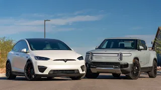 Rivian R1T vs Tesla Model X - Didn't Expect This