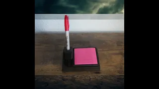 Mjolnir (Thor's Hammer) Sticky Note and Pen Holder Time Lapse Video | 3D printed