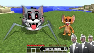 I found Real TOM AND JERRY.EXE in Minecraft - Coffin Meme