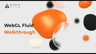 WebGL Fluid Simulation background for Breakdance