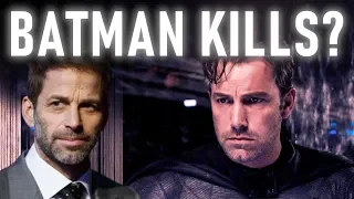 Why Zack Snyder is Wrong About Batman Killing